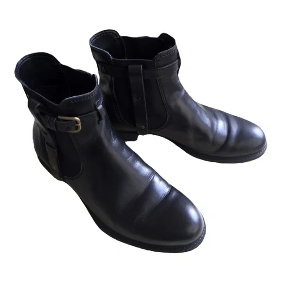SOLD! ECCO Saunter Mid Cut Leather Chelsea Ankle Boots Sz EU37/US6 - 6.5 - Picture 7 of 16